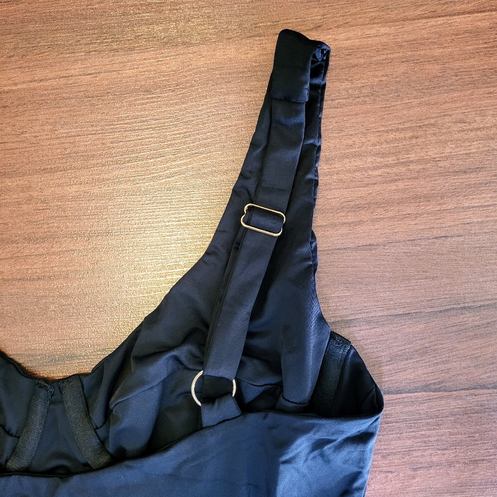 NWT Myraswim Mila One Piece Swimsuit in Black Size Medium - Picture 10 of 11